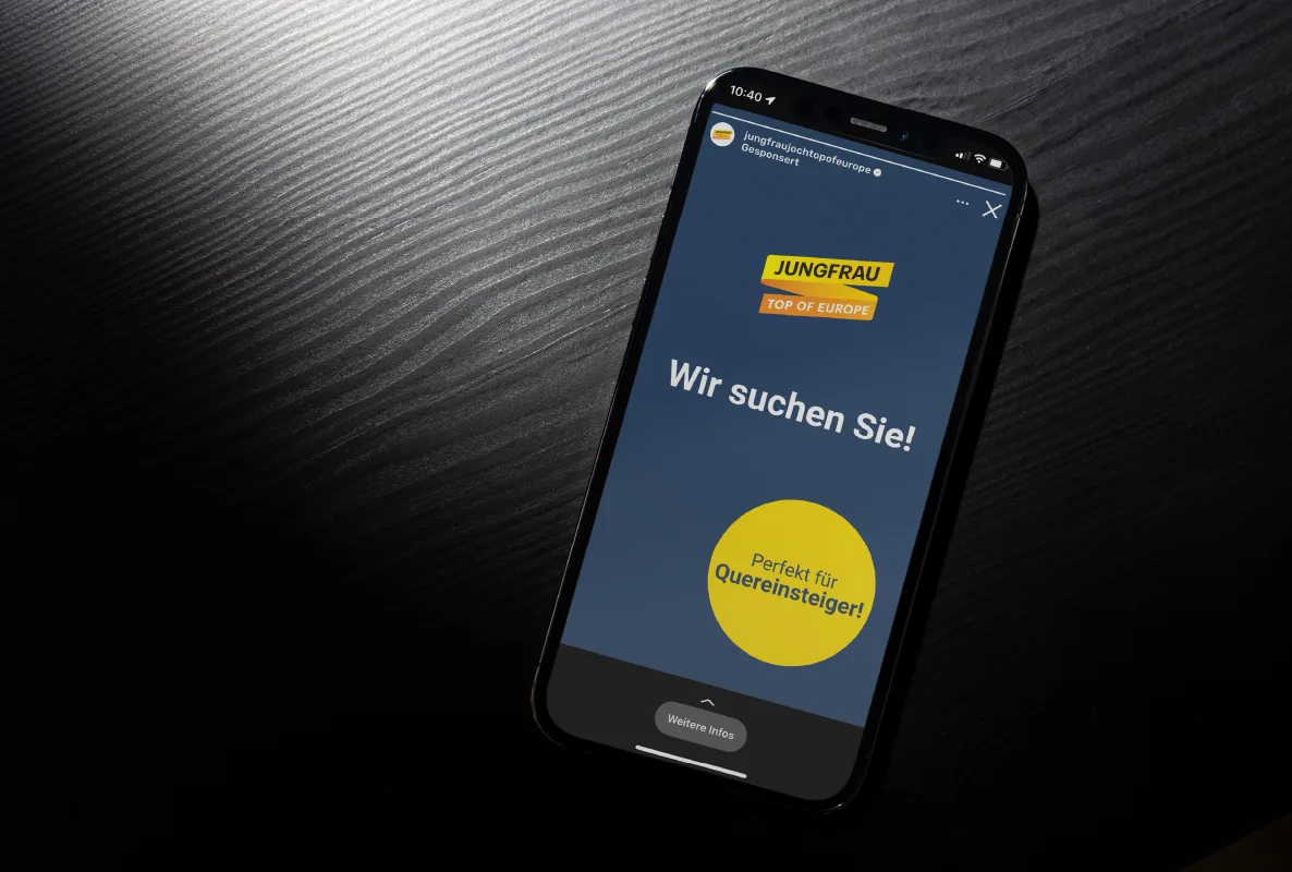 Jungfraubahnen: Digital Recruiting